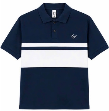Áo polo cổ phối 2 sọc ngang - Ảnh 4