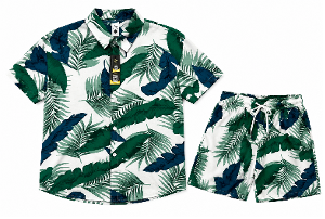 Xanh lá phối navy